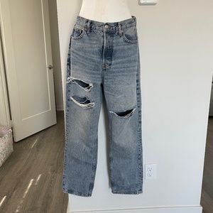 Topshop Distressed Denim